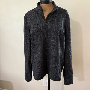 Spyder Active Pulliver Jacket XXL Black 1/4 Zip Logo black gray Athleisure​